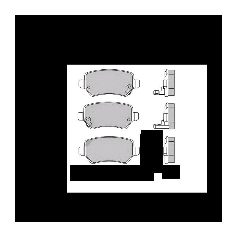 Valeo 301584 Brake Pad Set Disc Parking Brake Pad Set