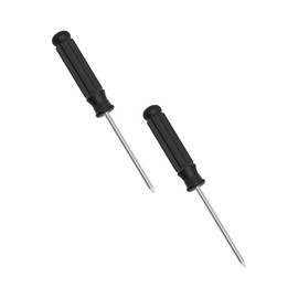 FOCMKEAS 2PCS Mini Phillips Screwdriver, 2mm Cross Head with Black Non-slip Handle for Small Appliances, 3.62"(92mm) Total Length, Non-magnetic