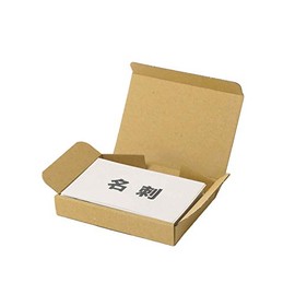 Earth Cardboard ID0409 Small Cardboard Box, Envelopes, Business Card Size, 50 Pieces, Non-Shaped Mail, Mini Box