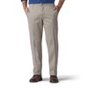 Lee Men's Extreme Motion Flat Front Regular Straight Pant Pebble