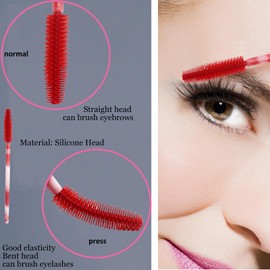 100 piezas de cepillos para pestañas, cepillos para pestañas, varitas de rímel, cepillos delineadores, herramientas de maquillaje, cepillos delineadores de pestañas, kit de aplicadores de maquillaje