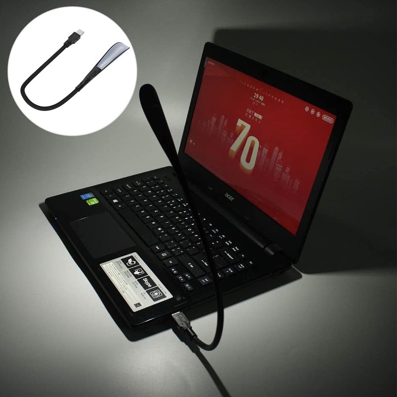Cerioll USB Connection Reading Lamp, USB Gooseneck, 3 Colour Temperature