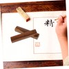 Operitacx Pack of 2 Bamboo Calligraphy Ruler Table Paperweight Chinese
