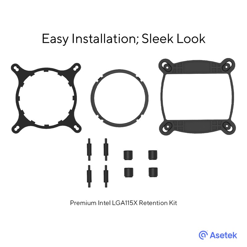 Premium Intel LGA1700 Retention Kit for Asetek-Based Liquid Coolers –