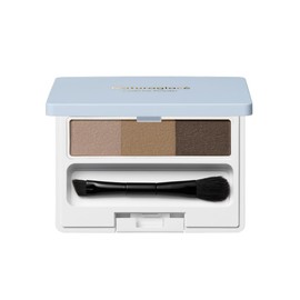 Naturaglace Eyebrow Powder N 02 Medium Brown with Brush, Soap-off, Plant-based Skincare Ingredients, Organic
