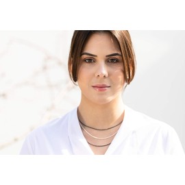 SILBERMOOS Criss-Cross Chain Made of 925 Sterling Silver Blackened Diamond-Coated Extraordinary Braid Quality Chain from Italy 42 45 50 60 70 80 90 cm, Sterling Silver