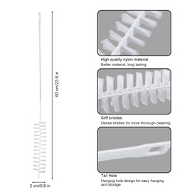 12PCS Rolling Washing Machine Cleaning Brush, Front Load Washer Cleaner Brush Drum Washing Machine Cleaning Tools Nylon Brush for Cleaning Washing Machine, Air Conditioner, Fan