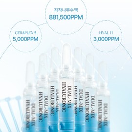 Echel Dual Mix Hyaluronic Ceramide Ampoule 2.5ml / 에첼 듀얼믹스 히알루로닉 세라마이드 앰플 2.5ml X 7vials 에첼 듀얼믹스 브라이튼1박스