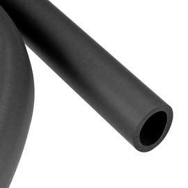 TOP-VIGOR Pipe Insulation Foam Tube, 22mm ID Foam Grip Tubing, 5mm Thick Lagging Pipe, 1.5M Length Cladding Foam Tube Hose Non-Slip for Fitness Tools Handle Support, Pipe Insulation, Black