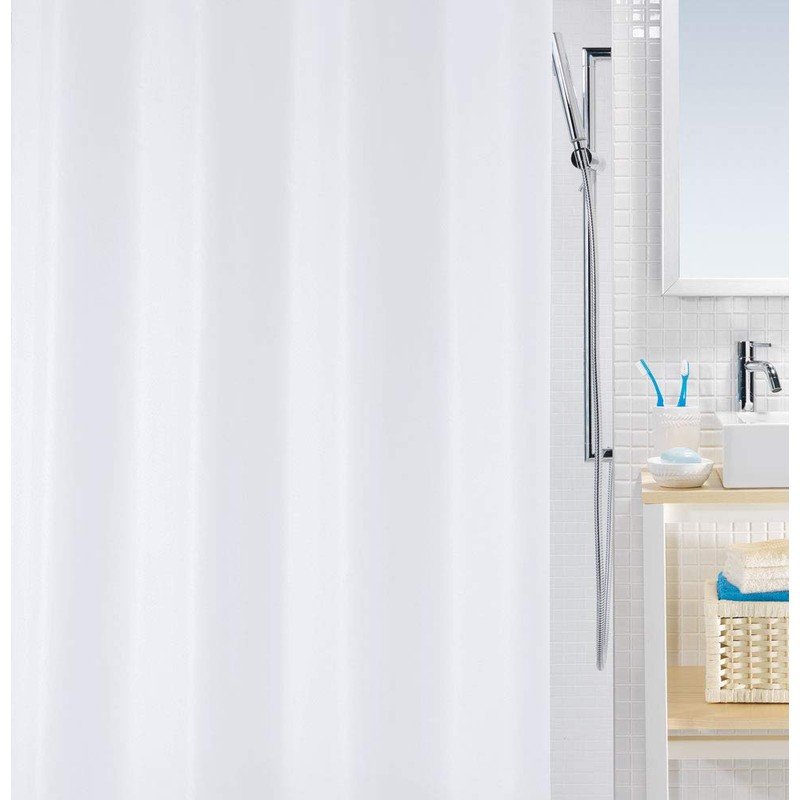 Spirella Bio PEVA Plastic Shower Curtain, 120 x 200 cm,