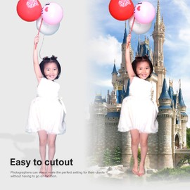 LimoStudio 9 x 13 ft. (W x H) Pure White Backdrop Background Screen, A+ Grade High Density > 150GSM Synthetic Fabric for Clean Blank Background, Professional Studio, Passport Portrait, AGG1853