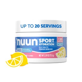 Nuun Nuun Sport Electrolyte Powder Drink Mix with Magnesium, Calcium, Potassium, Chloride, and Sodium, Pink Lemonade Flavor, Gluten Free & Vegan, Up to 20 Servings