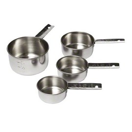 Tablecraft Set of 4 Stainless Steel Measuring Cups [Set of 4]