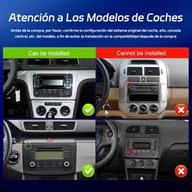 NHOPEEW [2+64 9 Pulgadas Radio Android para VW Golf 5 6 MK5 MK6 Caddy Beetle Jetta Passat Polo Tiguan Touran RCD 330 360/Seat/Skoda con Carplay y Android Auto, GPS, WiFi + Cámara de Marcha Atrás