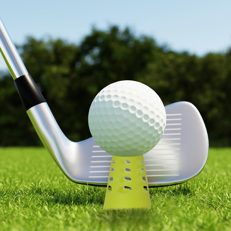 PATIKIL 12pcs Plastic Golf Tees 45mm Golf Simulator Tees Golf