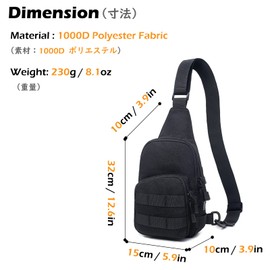 TRIWONDER Tactical Sling Bag, Outdoor Crossbody Chest Backpack, EDC Military Sport Bag for Men & Women, Ideal for Walking, Hiking, Camping, and Daily Use (Green)