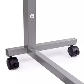 ROSCOE MDS Medical Adjustable Overbed Bedside Table with wheels (Hospital and Home Use)