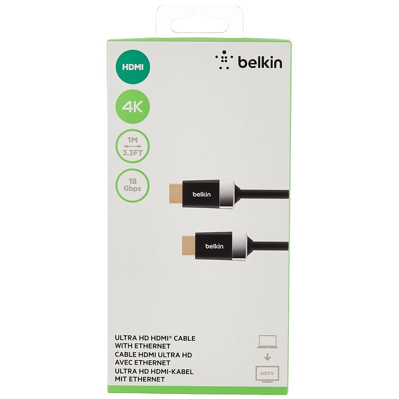Belkin HDTV High-Speed HDMI Cable with Ethernet, 4K / Ultra