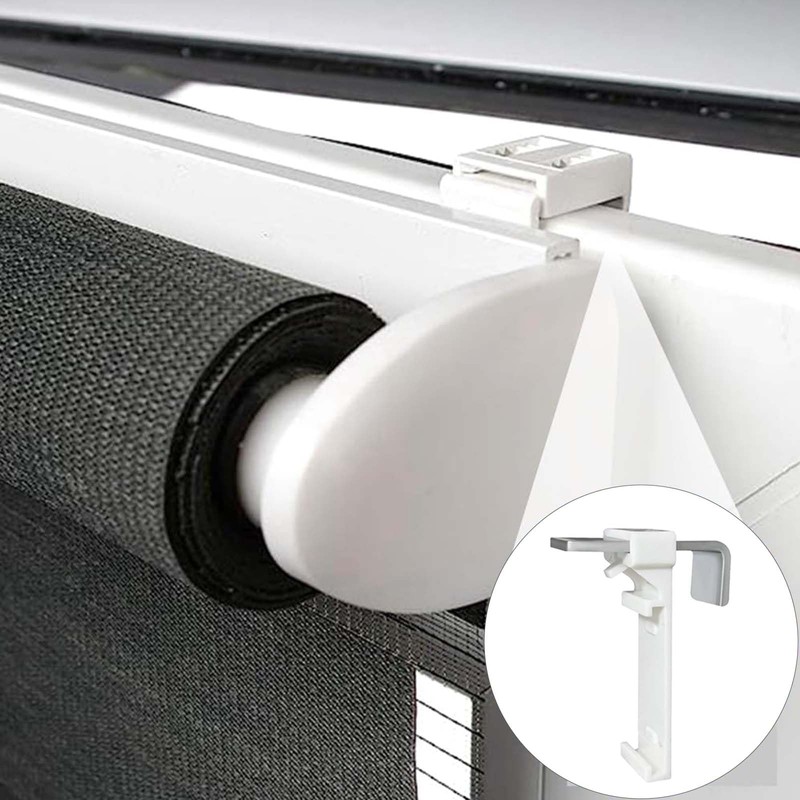 EnixwH 4 Klemmfix brackets, clamp holder for roller blinds, clamp