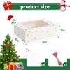 EQOREIIN 36pcs Christmas Cookie Boxes with Window，9x6x3in Bakery Boxes for