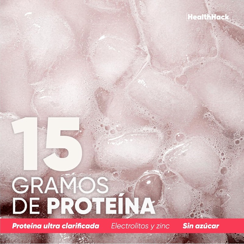 Health Hack Clear Whey Protein Water Powder with Electrolytes –