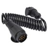 KIMISS 13 Pin Trailer Plug Wiring Spring Cable Connector Adapter