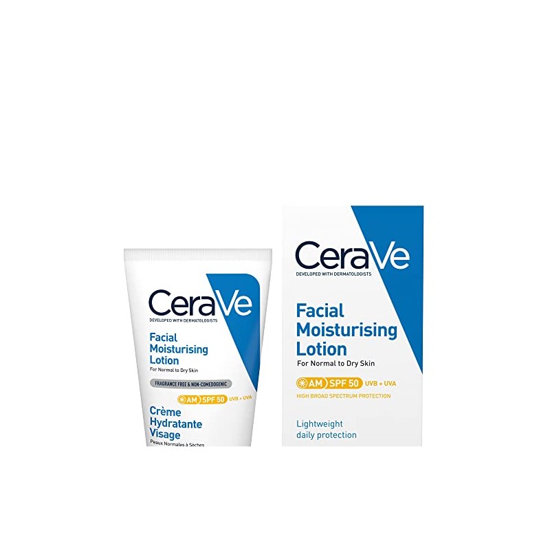 CeraVe AM Facial Moisturising Lotion SPF50 52ml/1.75floz