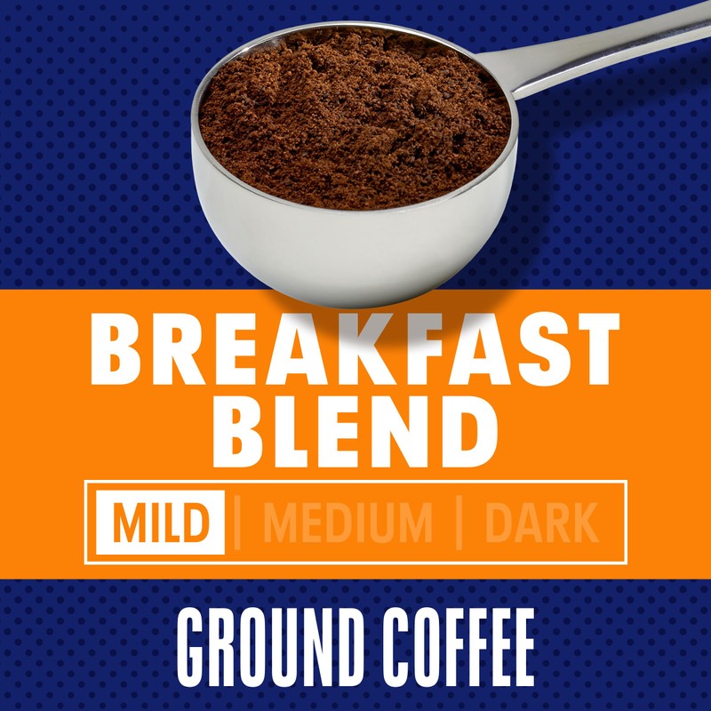 Maxwell House Breakfast Blend Mild Roast Ground Coffee, 38.8 oz
