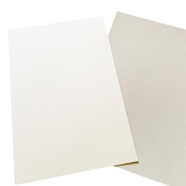 White Cardboard A6 (Gray Back) 50 Sheets Thickness 0.02 inches (0.45 mm) 350 g/m2 L Format 31k Collaboration Fine Envelopes Packaging Reinforced Backing Cover Craft Accessories