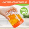 EONJOE 16oz Glass Jars for Overnight Oats Snacks Salad Yogurt