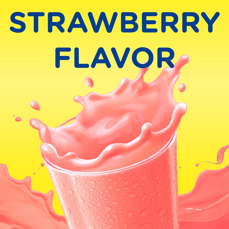 Nesquik Strawberry Flavor Powder Drink Mix Canister 18.7 oz