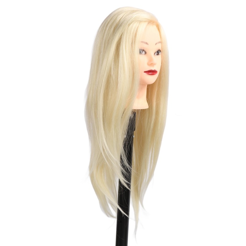 Hair Styling Mannequin Head 85% Real Hair Hairdresser Training Head
