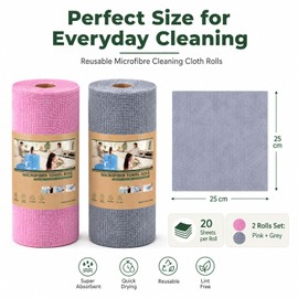 Reusable Kitchen Roll Microfibre Cleaning Cloths Microfibre Cleaning Cloth