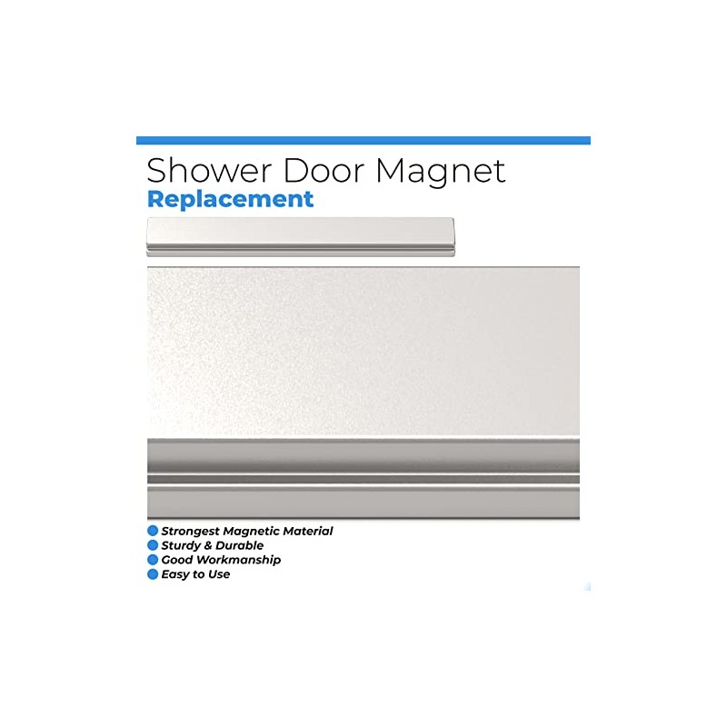 2 Pack Shower Door Magnet - 2-1/2" Long Glass Door