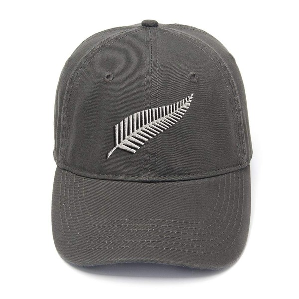 FANNOO Baseball Cap-New Zealand Silver Fern Flag Flock Printing Washed