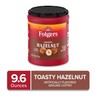 Folgers Toasty Hazelnut Artificially Flavored Ground Coffee, 9.6 oz. (Pack