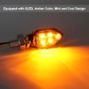 Motorcycle Indicator, 12 V E24 M8 Mini LED Indicator Motorcycle,