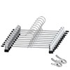 DUOFIRE Metal Pants Hangers Stainless Steel Skirt Hangers with Adjustable