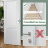 Door Stopper, White Door Stop, Wall Mounted Stainless Steel Door