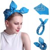 Pack of 12 Paisley Bandanas Square Unisex Headwear Neckerchief Doule
