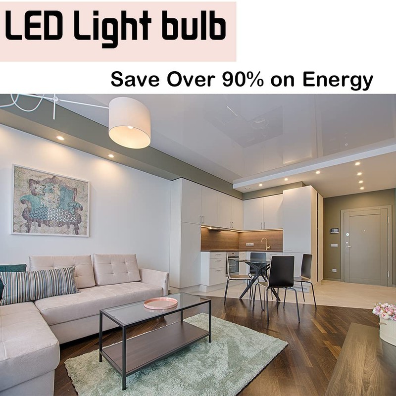 Geminilite GU10 LED Bulbs Non-Dimmable, 3000K Warm Light Replacement for