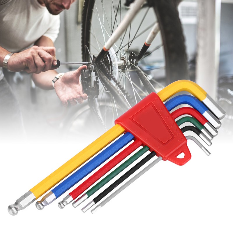 6PCS Aluminium Alloy Colorful Corrosion Resistance Bike Internal Hex Wrench
