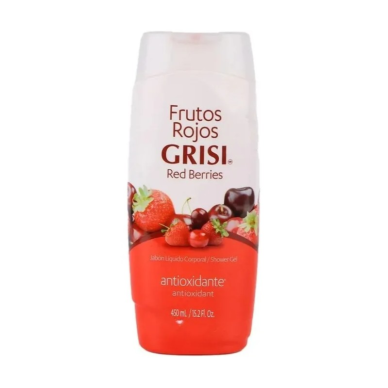 Jabón Líquido Corporal Grisi Frutos Rojos Antioxidante 450 M