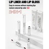 Erinde 2 colore Peel - off Lápiz de Labios, 2-in-1