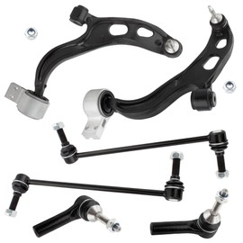 YMAUGP 6pcs Steering & Suspension Kit Control Arms Tie Rods Sway Bar End Links For FORD FLEX For FORD TAURUS For LINCOLN MKS For LINCOLN MKT 2010 2011 2012 MS401122 MS401121 K750388 K750389 ES800222
