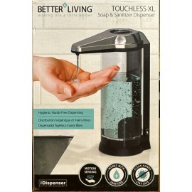 Better Living Touchless Clear Chamber Hands Free Soap Dispenser Better Living Products 70181