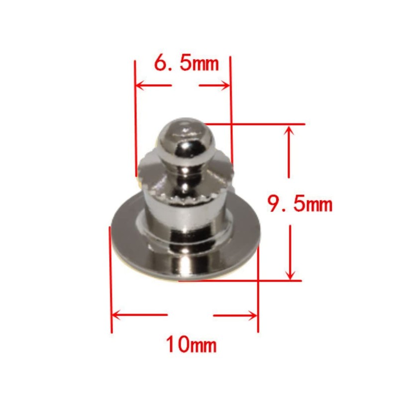 HappyHome Deluxe Round Clutch Pin Badge Catch Clasp Accessory Hardware,