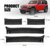 SUPAREE Door Sill Guards Kit fits JL, Black Rubber Door