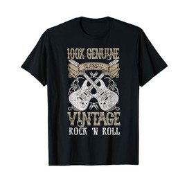 Classic Vintage Rock 'n Roll Music Guitars Gift T-Shirt