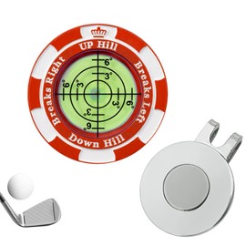 Pokumil Golf Marker, Magnet, Putting Guide, Golf Marker, Level, Marker, For Golf Putting Practice, High Precision, Multi-functional, Round Bubble Level, Stylish, Golf Equipment, Golf Enthusiasts, Gift